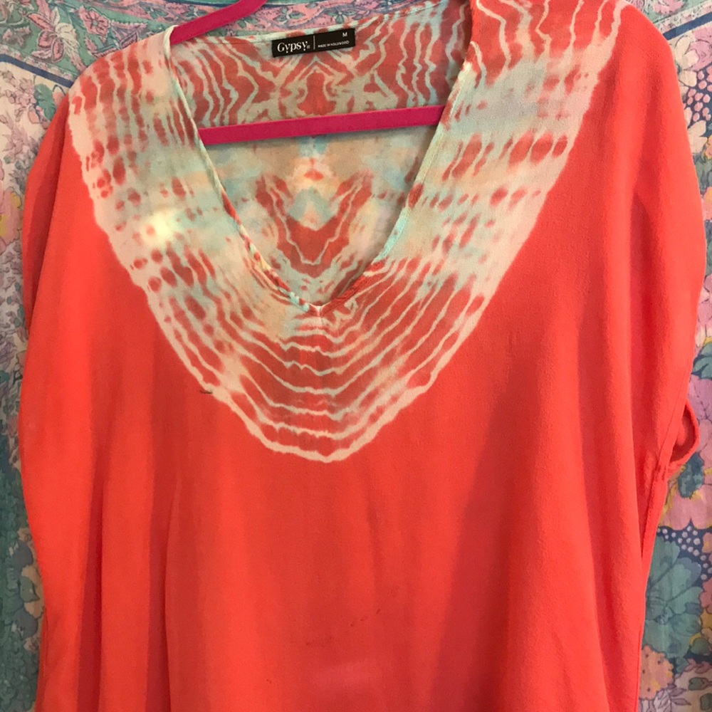 Sheer Tie Dye Shirt